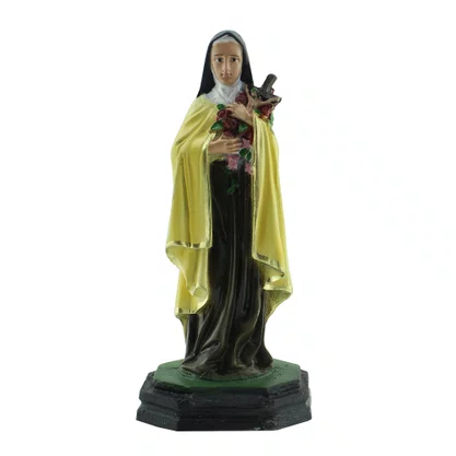 Imagem de Santa Teresinha de Resina Nacional - 15 cm