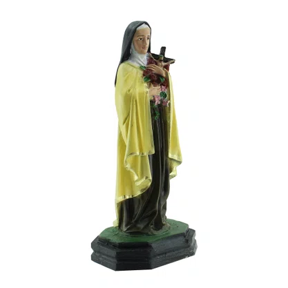 Imagem de Santa Teresinha de Resina Nacional - 15 cm