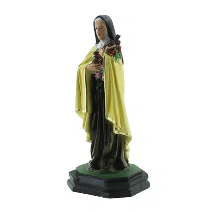 Imagem de Santa Teresinha de Resina Nacional - 15 cm