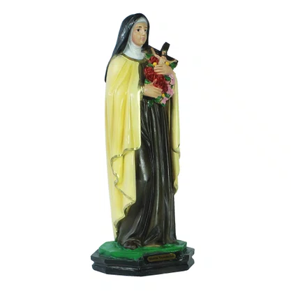 Imagem de Santa Teresinha de Resina Nacional - 22 cm