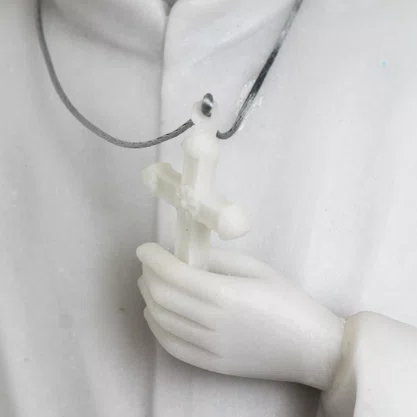 Imagem de Santo Afonso Maria de Ligório de Mármore - 68 cm