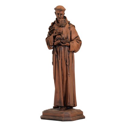 Imagem de Santo Antônio de Resina Efeito Madeira - 105 cm