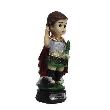 Imagem de Santo Expedito Infantil de Resina Nacional - 9 cm