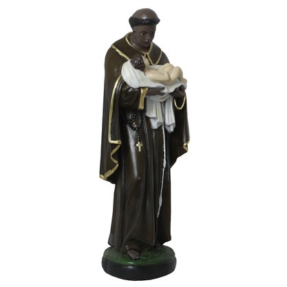 Imagem de São Benedito de Resina Nacional - 60 cm