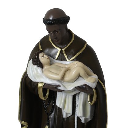 Imagem de São Benedito de Resina Nacional - 60 cm
