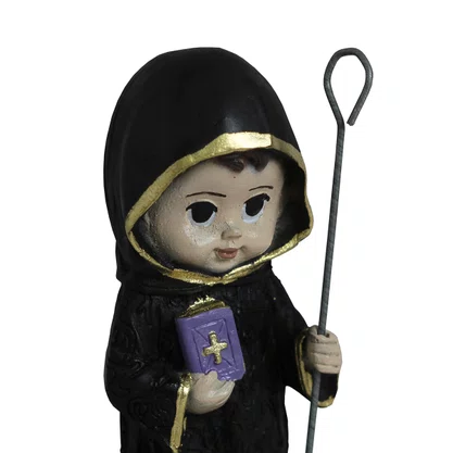 Imagem de São Bento Infantil de Resina Nacional - 11 cm