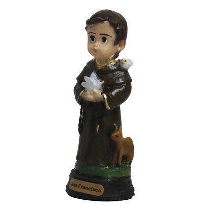 Imagem de São Francisco Infantil de Resina Nacional - 9 cm