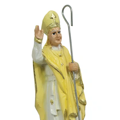 Imagem de São João Paulo II de Resina Nacional - 13 cm