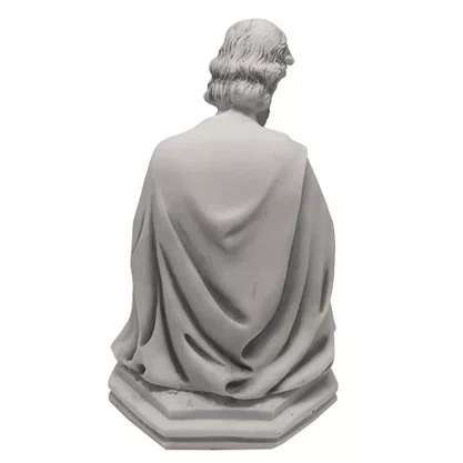 Imagem de São José Com Menino Jesus Colo em Mármore - 22 cm