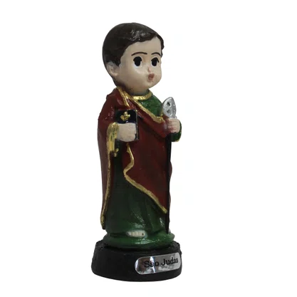 Imagem de São Judas Tadeu Infantil de Resina Nacional - 8 cm