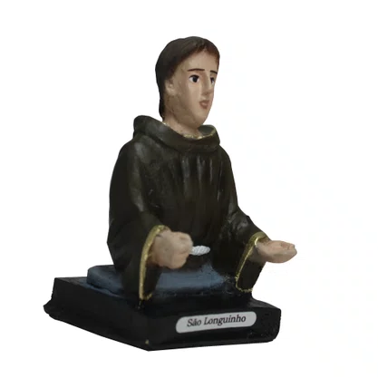 Imagem de São Longuinho Busto de Resina Nacional - 10 cm