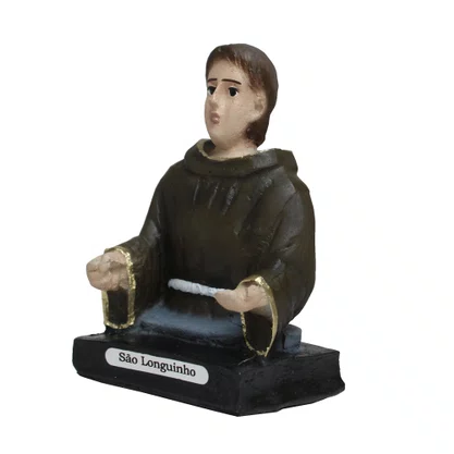 Imagem de São Longuinho Busto de Resina Nacional - 10 cm