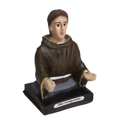 Imagem de São Longuinho Busto de Resina Nacional - 10 cm