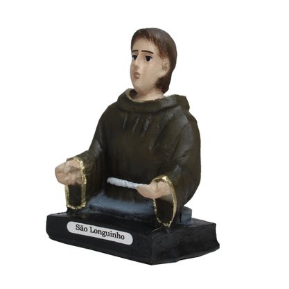 Imagem de São Longuinho Busto de Resina Nacional - 10 cm