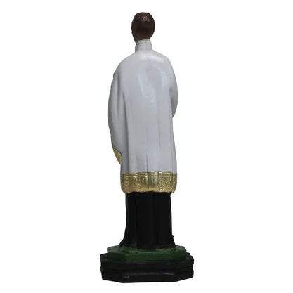 Imagem de São Luís Gonzaga de Resina Nacional - 20 cm