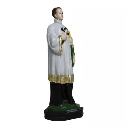 Imagem de São Luís Gonzaga de Resina Nacional - 20 cm
