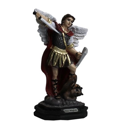 Imagem de Arcanjo São Miguel de Resina Nacional - 13 cm