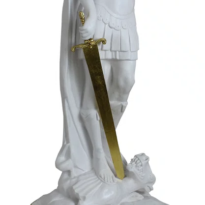 Imagem de São Miguel Arcanjo do Monte Gargano de Mármore - 110 cm