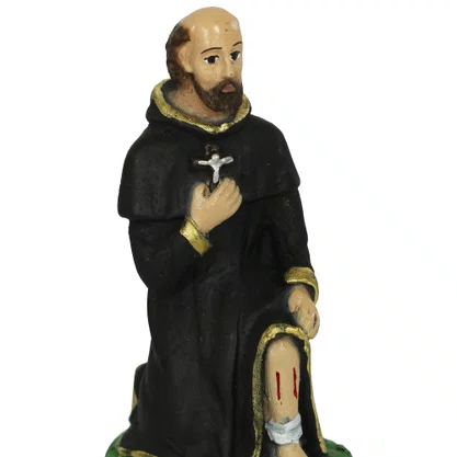 Imagem de São Peregrino de Resina Nacional - 12 cm