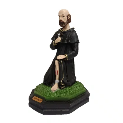 Imagem de São Peregrino de Resina Nacional - 16 cm