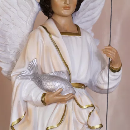 Imagem de São Rafael Arcanjo de Resina Nacional - 63 cm