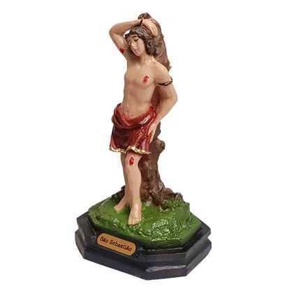 Imagem de São Sebastião de Resina Nacional - 12 cm