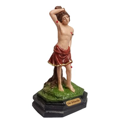 Imagem de São Sebastião de Resina Nacional - 12 cm