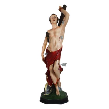 Imagem de São Sebastião de Resina Nacional - 80 cm
