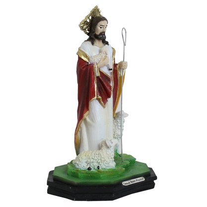 Imagem do Bom Pastor de Resina Nacional - 20 cm
