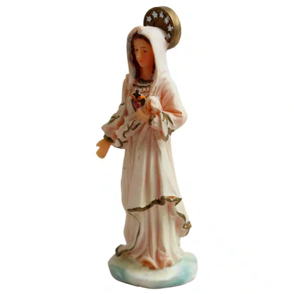Imagem do Imaculado Coração de Maria de Resina Importada - 10 cm