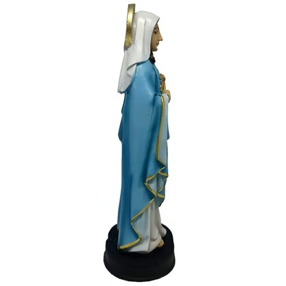 Imagem do Imaculado Coração de Maria de Resina Nacional - 20cm