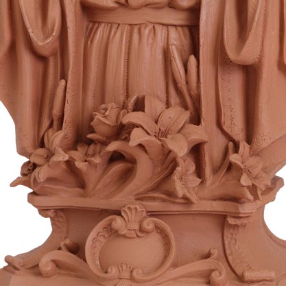 Imagem do Imaculado Coração de Maria em Terracota Resinada - 30 cm