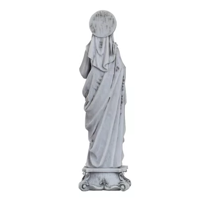 Imagem do Imaculado Coração de Maria Mármore - 57 cm