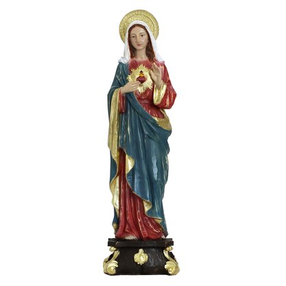 Imagem do Imaculado Coração de Maria de Resina Linha Premium - 57 cm