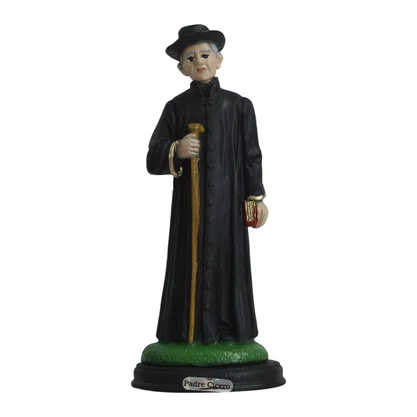 Imagem do Padre Cícero de Resina Nacional - 15 cm