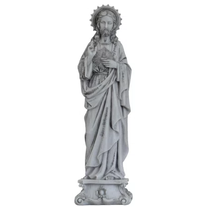 Imagem do Sagrado Coração de Jesus de Mármore - 57 cm