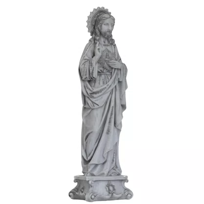 Imagem do Sagrado Coração de Jesus de Mármore - 57 cm
