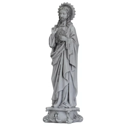 Imagem do Sagrado Coração de Jesus de Mármore - 57 cm
