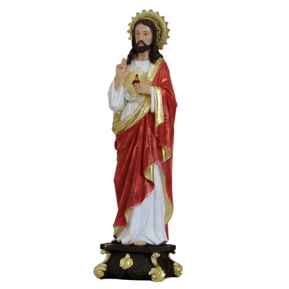 Imagem do Sagrado Coração de Jesus de Resina Linha Premium - 57 cm