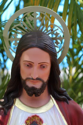 Imagem do Sagrado Coração de Jesus de Resina Nacional - 110 cm