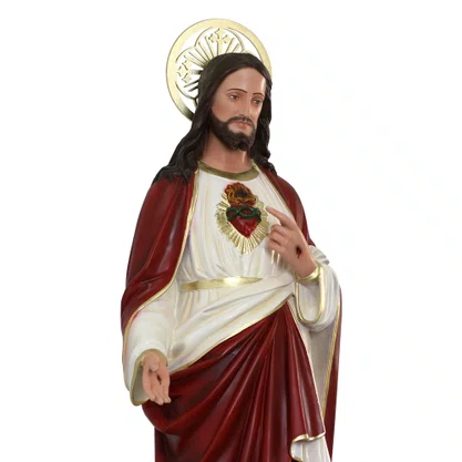 Imagem do Sagrado Coração de Jesus de Resina Nacional - 110 cm
