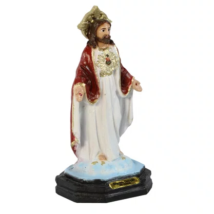 Imagem do Sagrado Coração de Jesus de Resina Nacional - 12 cm