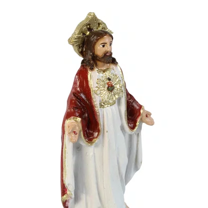 Imagem do Sagrado Coração de Jesus de Resina Nacional - 12 cm