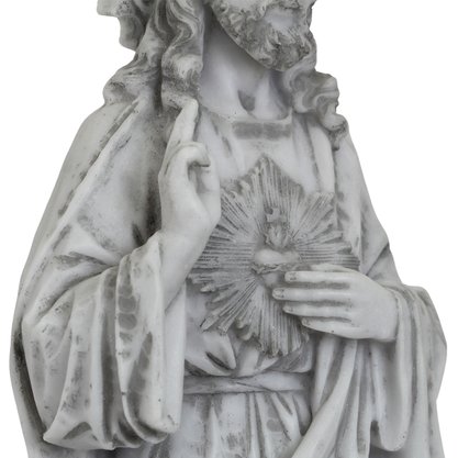 Imagem do Sagrado Coração de Jesus de Mármore - 57 cm