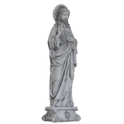Imagem do Sagrado Coração de Jesus de Mármore - 57 cm