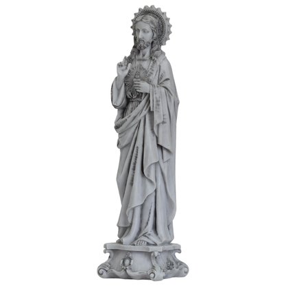 Imagem do Sagrado Coração de Jesus de Mármore - 57 cm