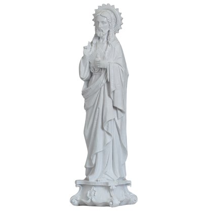 Imagem do Sagrado Coração de Jesus de Mármore Natural - 57 cm