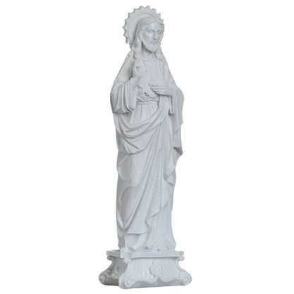 Imagem do Sagrado Coração de Jesus de Mármore Natural - 57 cm