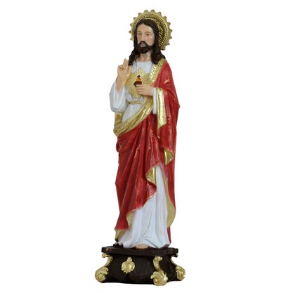 Imagem do Sagrado Coração de Jesus de Resina Linha Premium - 57 cm