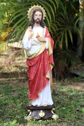 Imagem do Sagrado Coração de Jesus de Resina Linha Premium - 57 cm